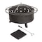 Pure Garden 5-Pc Round Fire Pit Set with Cutouts 50-106 - alternate 2